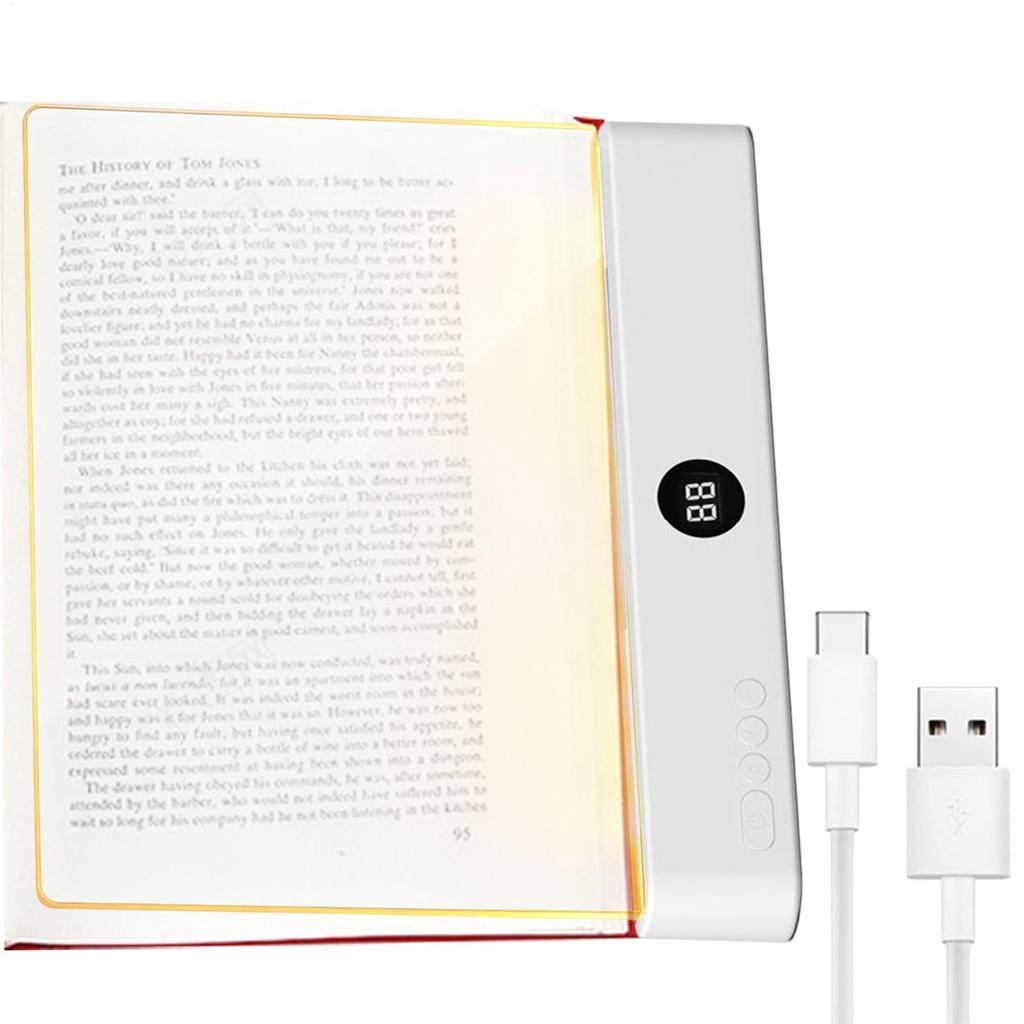 Aufsteckbare Buchlampe 3-Modus LED Buchleuchte Langlebige Nachtleseleuchte für Schlafzimmer Lesen Büro Wohnheim College Bibliothek