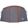 Tunnel Tent for 4 Persons Gray and Orange 318 x 275 x 140 cm