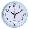 Round Wall Clock Simple Style High-precision Battery Operated Easy-to-Read Non-Ticking Quartz Clock Wall Decor