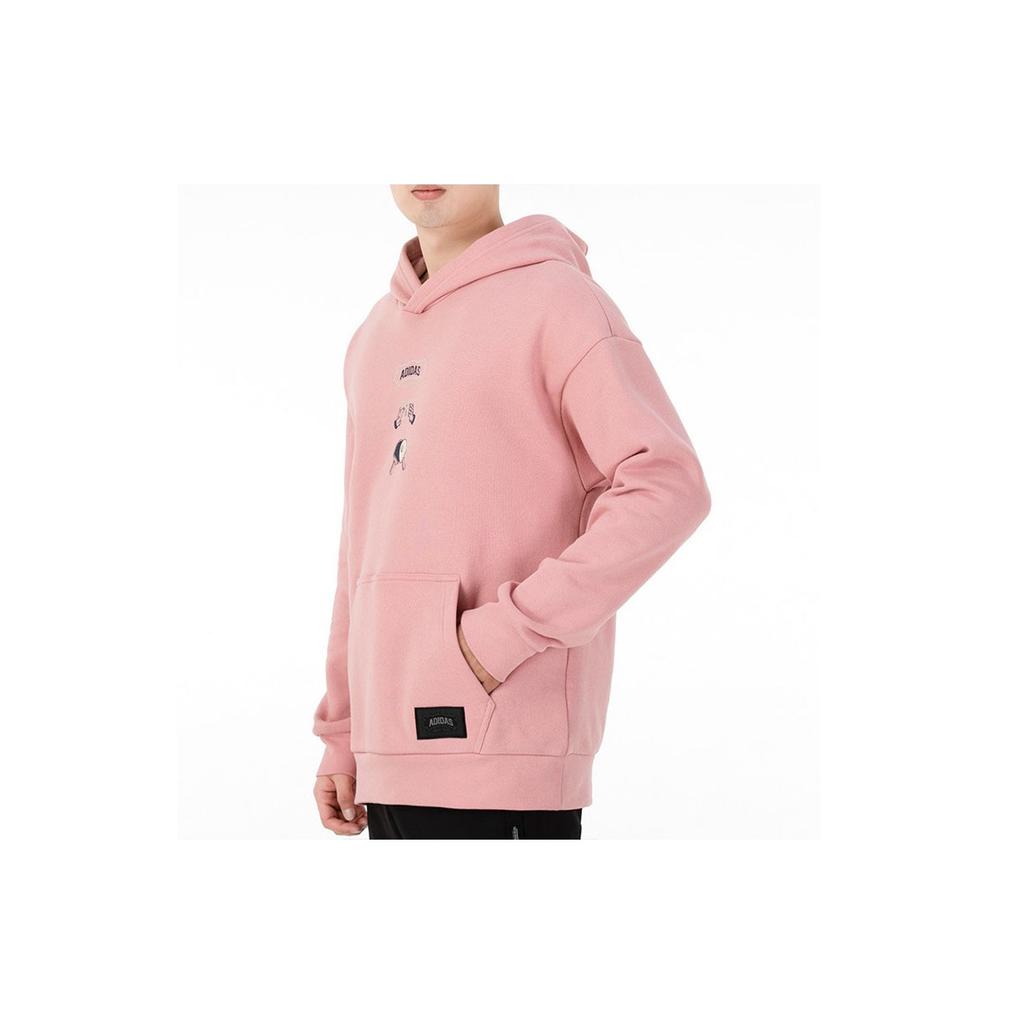 Adidas Sports Hoodie Men Tops Pink HE7467
