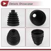 1 Set CV Joint Boot Kit for Toyota Sienna 2011-2015 for Lexus ES350 2007-2010 Outer Constant Velocity Joint Boot W/Clamps No.044280W060 Black Rubber