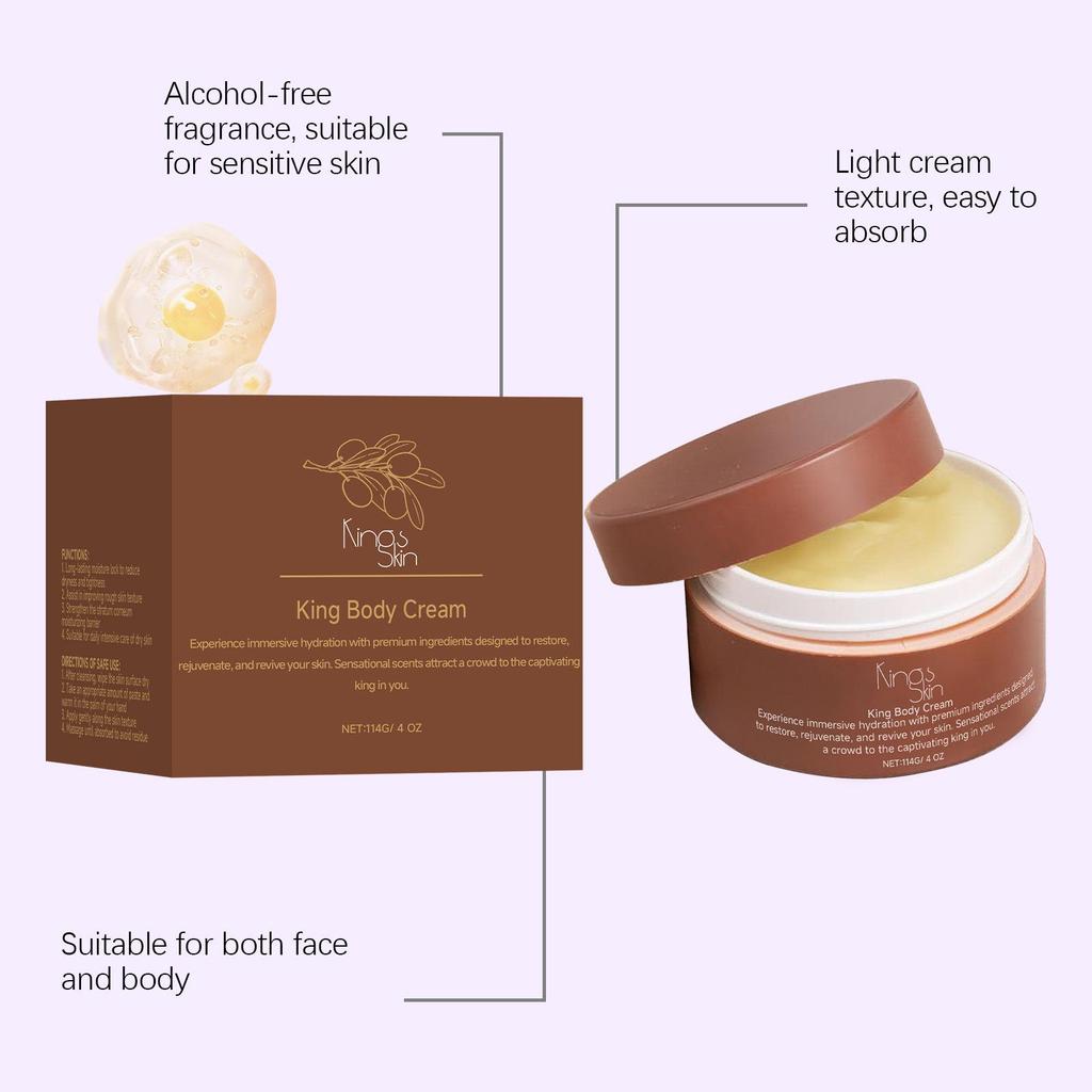 Shea Butter Moisturizing Body Cream: Hydrates, Refreshes & Smooths Dry Skin, Locks In Moisture for a Radiant Feel.