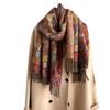 Triunghi plat Grafic Stil Etnic Cioc Fular Cald Manta Sal Femeie