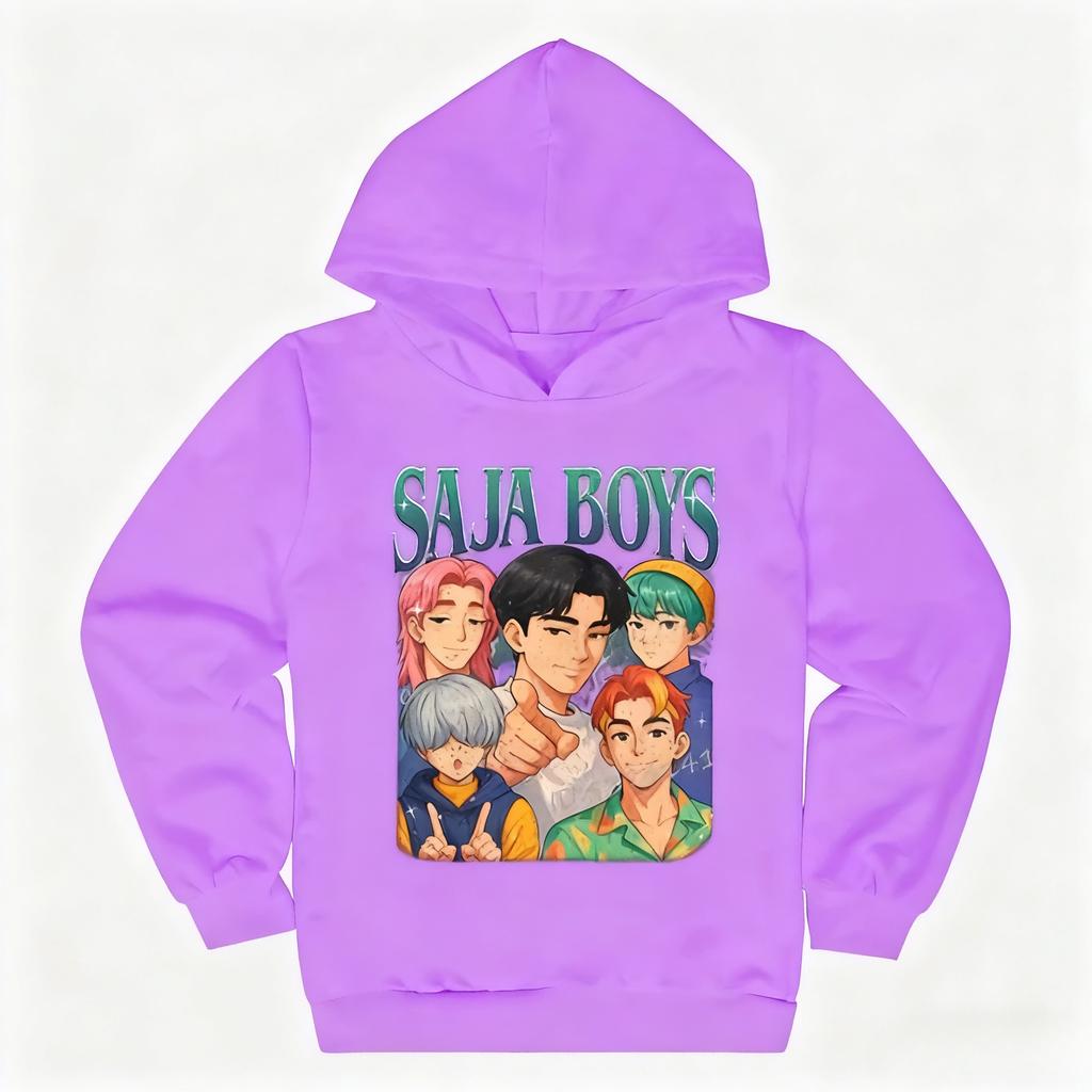 KPop Demon Hunters Saja Boys Kids Clothes Harajuku Fashion Streetwear Hoodies Girl Boy Funny Gift Clothing
