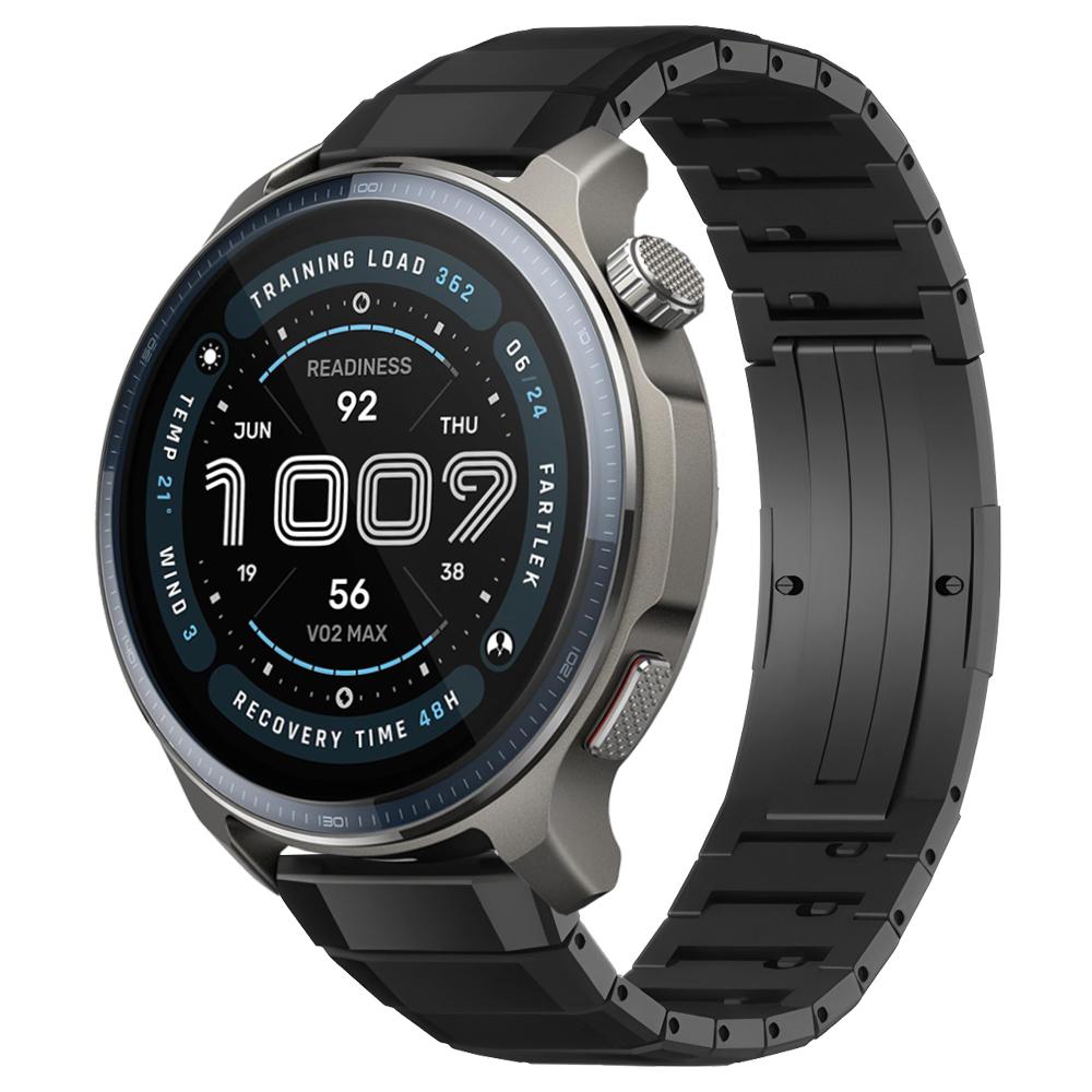 

22 мм титановый металлический ремешок для Amazfit Balance 2/Bip 6 5/Cheetah Pro, роскошный ремешок для Amazfit GTR 4 3 22mm чёрный
