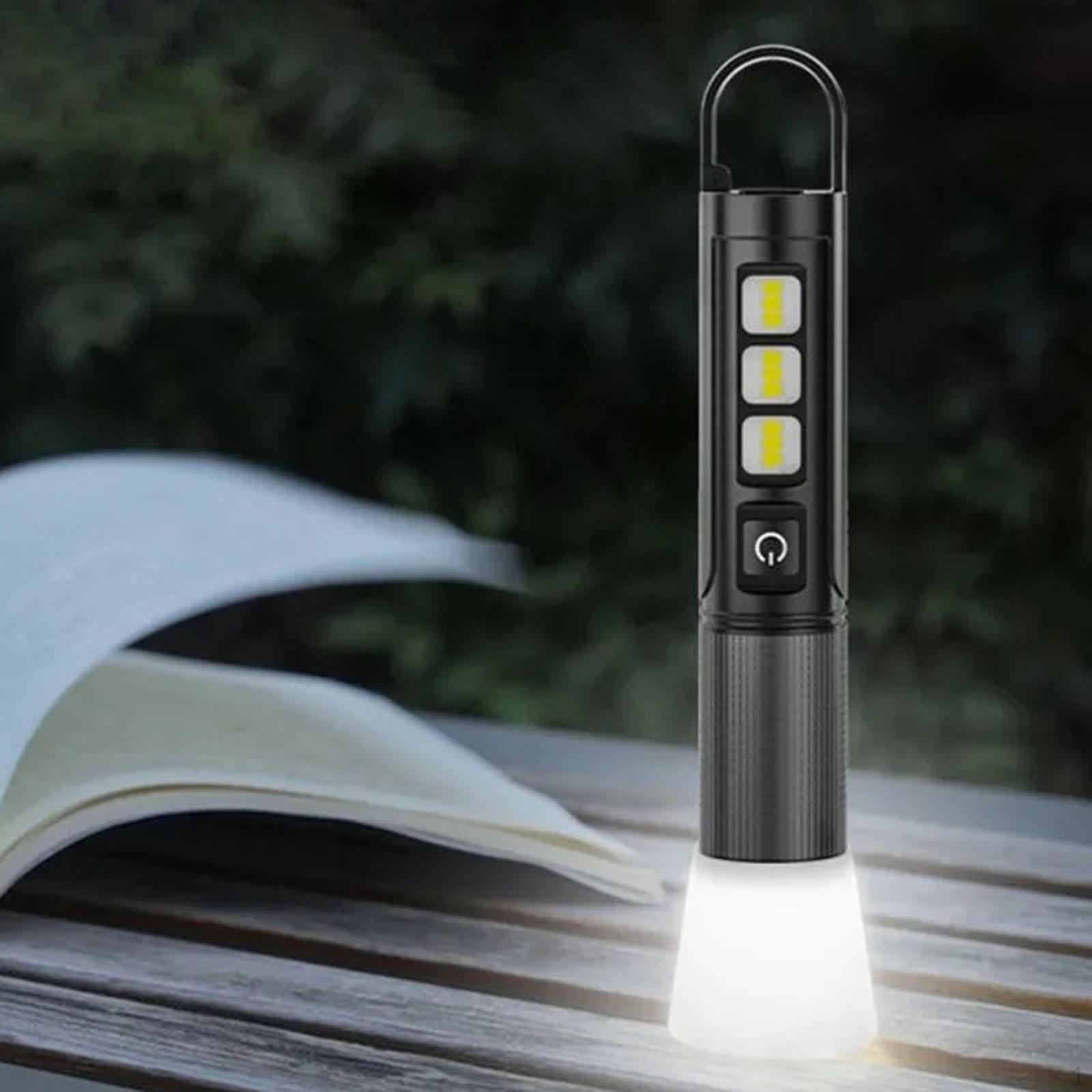 

Ручные фонарики Вспышка 5 режимов освещения Лампа Кемпинговый фонарик Светодиодный мини-фонарик для чёрный