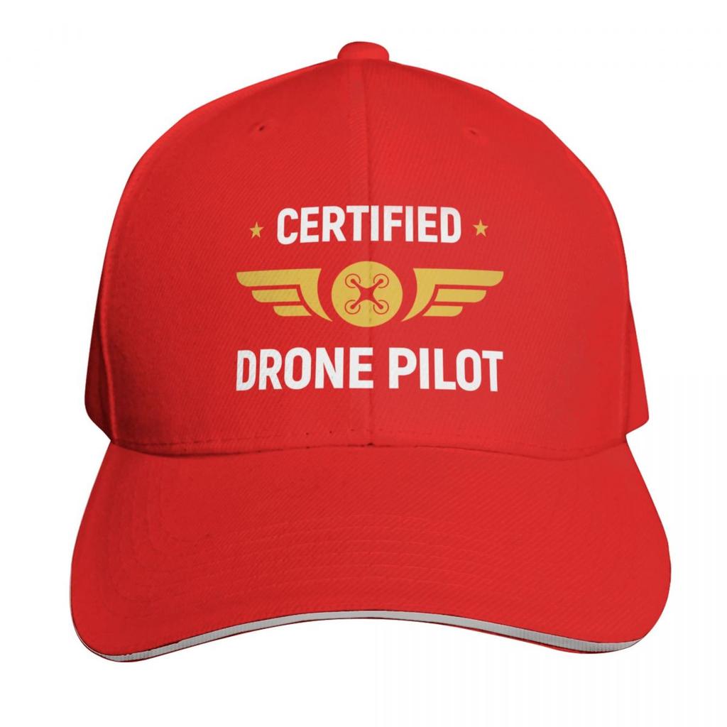 Certified Drone Pilot Baseball Cap Fashionable Dropshipping Trucker Cap Christmas Hat Unisexs Tennis Womens