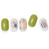Edge U Shop Gel Attachable Gel Nail, Earth Olive, 1 Piece