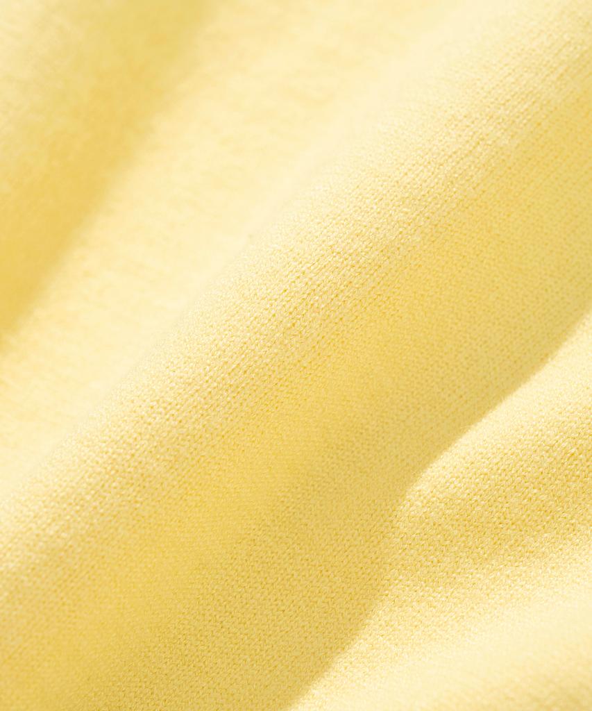 Knitted (W) Basic Essential Washable V-Neck Cardigan Yellow