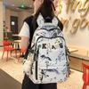 Chinese Ink Wash Backpack, Large Capacity for Students: Ideal for Girls, Boys, and College Use