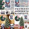 Christmas Panda Themed Advent Calendar Gift Set With 24 Acrylic Pieces For Celebrations