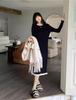 High-End Long Sleeve Knit Sweater Dress - Women's Mid-Length Casual Outerwear
