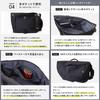 ZERO CRASH A4 Messenger Large Crossbody Shoulder Bag Men's Bag, Capacity, Water-Repellent, Lightweight, [12-1709K] (Gray)
