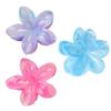 Flower Shaped Hair Claw Clip Resin Marble Texture Gradient Color for Weddings and Parties Daily Use Hair Accessories