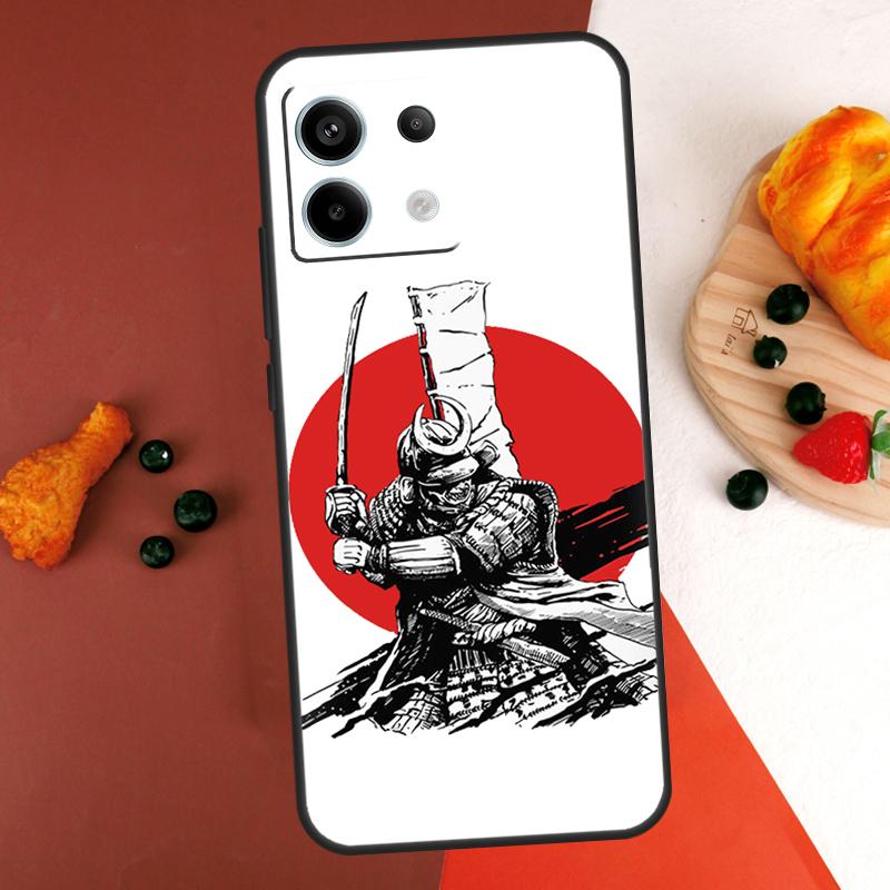 Samurai Warrior Case For Xiaomi Redmi Note 13 14 Pro 9 10 11 12 Pro 10S 11S 12S Redmi 13C 10C 12C 14C Coque