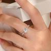 Moissanite Diamond Ring, Imitation Diamond Women'S Light Luxury, Niche High-End Delicate Ring