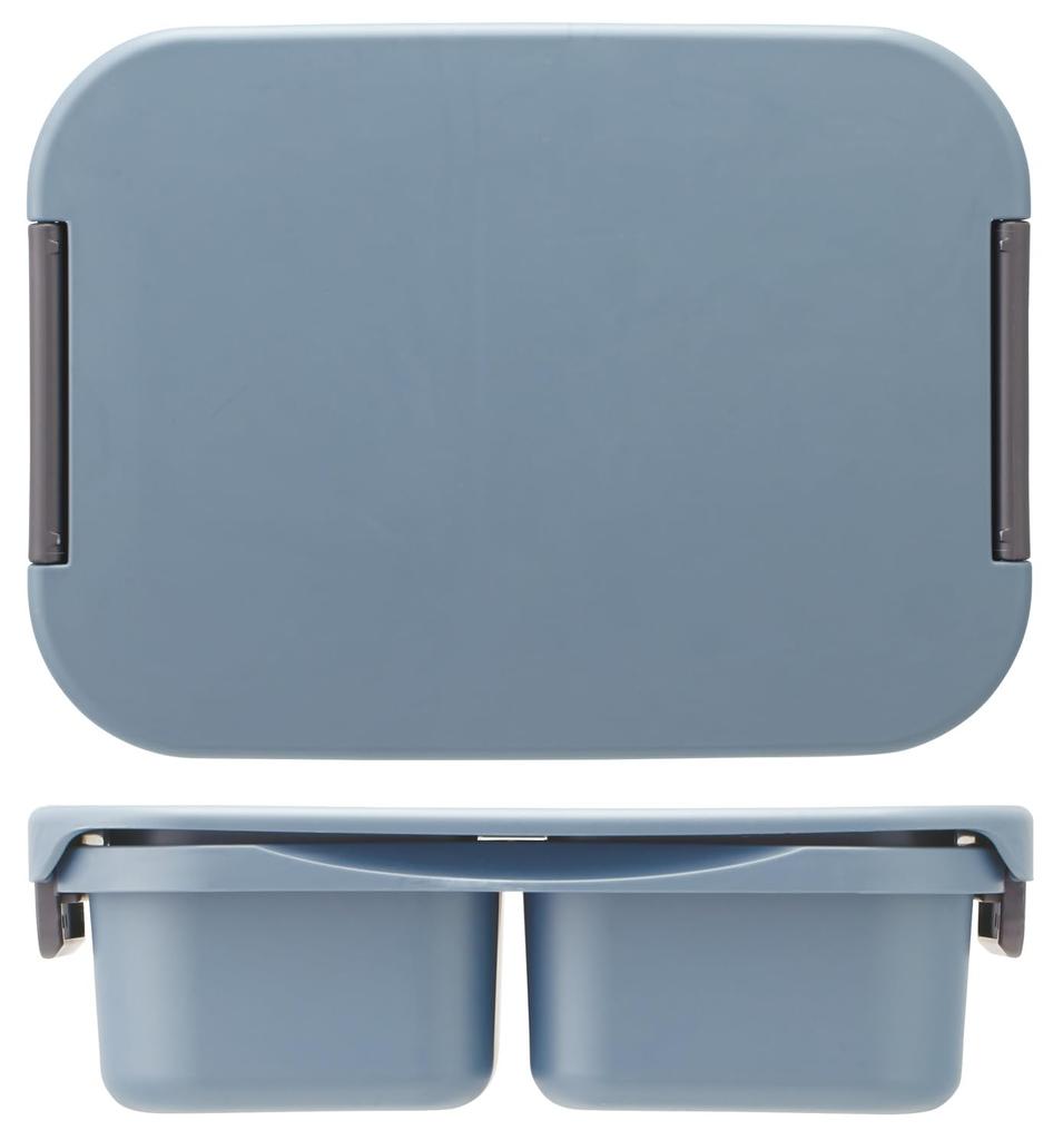Skater Lunch Separate 1 Dishwasher Microwave Made in Ash Blue Box, Antibacterial, Type, Tier, 900ml, Safe, Safe, Japan, (PTLBS9AG-A)
