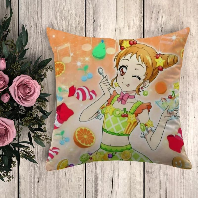 Pillowcase A-Aikatsu Pilow Cases Throw Pillows Anime Pillow Cover Decorative Pillowcases Cushion Covers Fall Decor