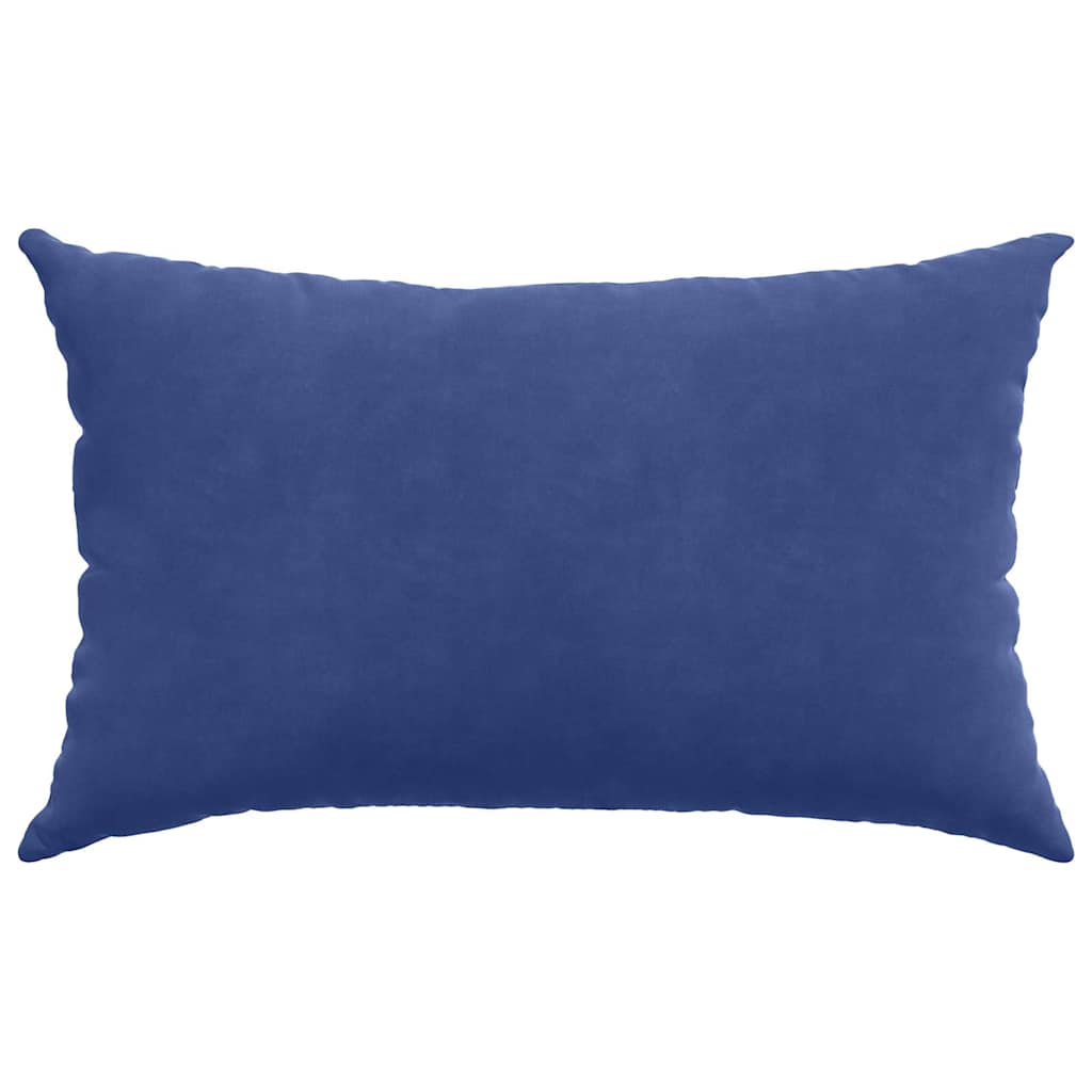 2 Piece Sofa Cushions Police Blue 50 x 30 cm Cord Fabric