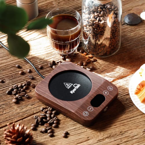 Kyerlish Cup Warmer, Coffee Warmer, Insulated Coaster, Mug Warmer, Drink Warmer [New Arrival Gift - 9 Temperature Settings, Maximum 85C] with Gravity