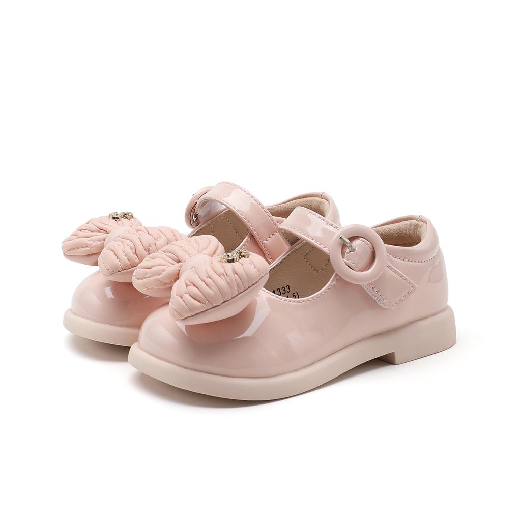 Sweet Big Bow Princess Leather Shoes for Girls and Boys