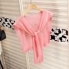 Cloak Knitted Shawl Cape Knitted Scarf Elegant Fake Collar  Scarf Accessories