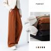 Thickened Fleece-lined Women's Pants High Waist Casual Straight-leg Bell Bottoms Warm Autumn Winter Loose Pant