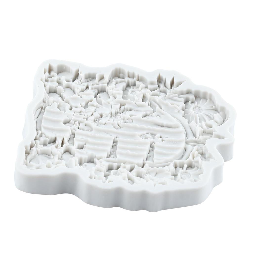 Fairy Garden House Silicone Molds Wooden Door Fondant Mold Cake Decorating Tools Cupcake Topper Candy Chocolate Gumpaste Mold