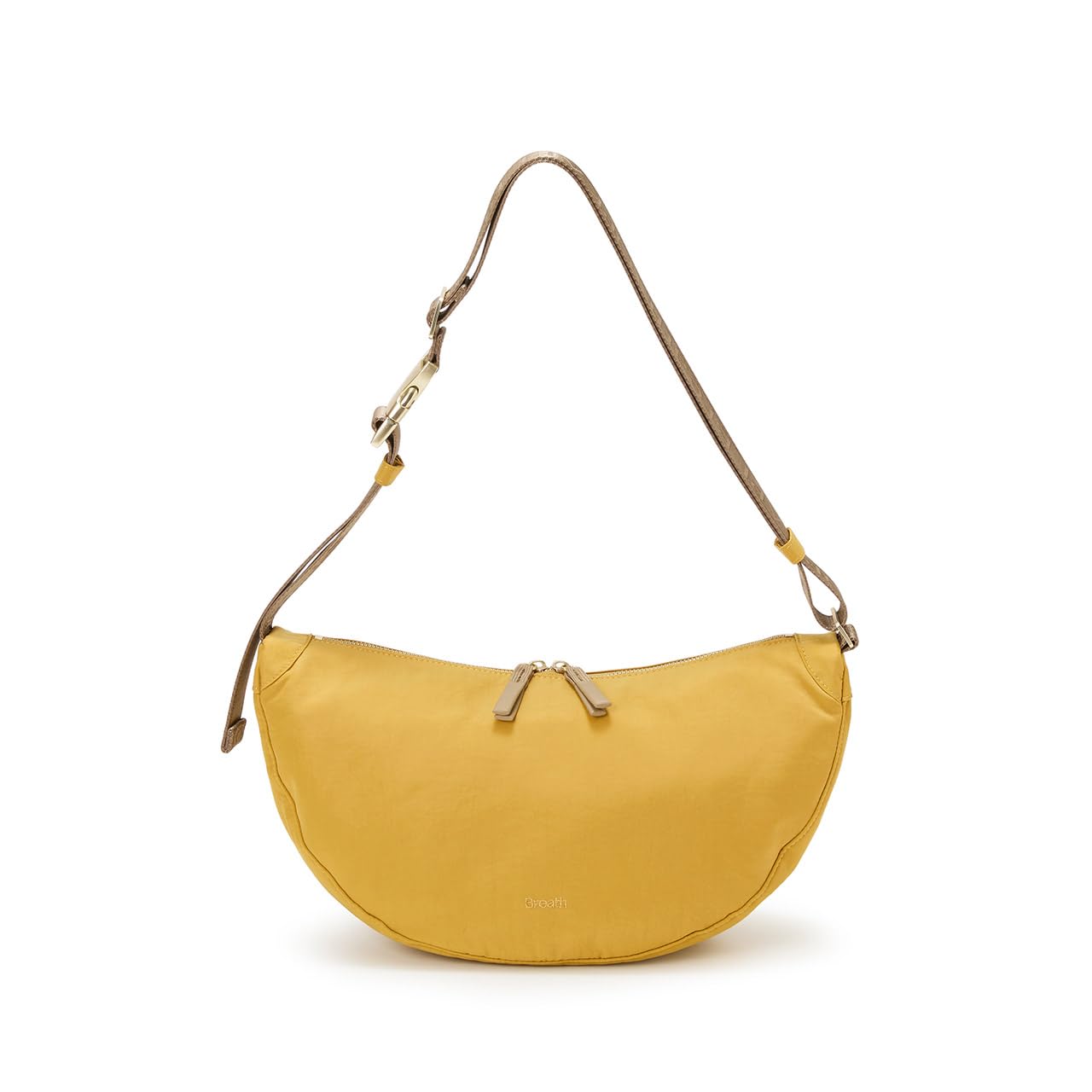 Freely Nylon Logo Tape Round Shoulder Yellow [Breath TOPKAPI] Bag,