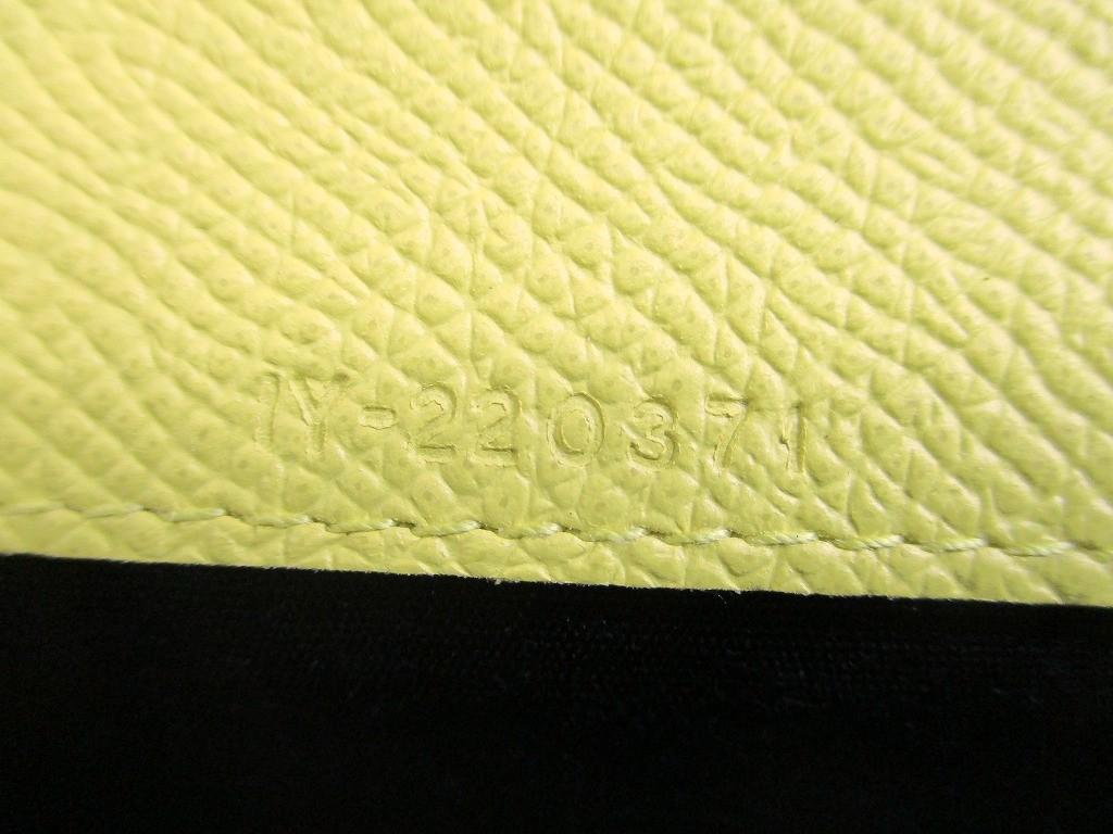 Authentic Salvatore Ferragamo Gancini Silver H/W Yellow Leather Business Card Holder #a825  Refurbished