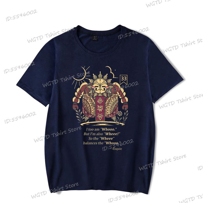 

Футболка Esquie Clair Obscur Expedition 33 для мужчин женщин Новый дизайн Одежда для фанатов игры Топы Expedition 33 Игровая мода Летние топы L