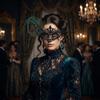 Diamond Decorated Half Face Mask Elegant Feather Accent Masquerade Mask Mysterious Peacock Feather Mask Costume Party