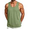 Men’s Casual Outdoor Sports Tank Top Sleeveless Crew Neck Vest Lightweight Breathable Quick Dry Athletic Shirt for Daily Wear Workout Running Training