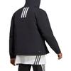 Adidas Printed Logo Zip Hoodie Jacket Men Outerwear Black HT8715