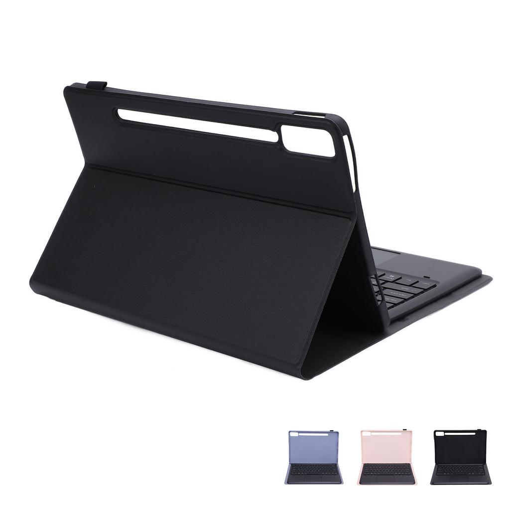 Tablet Keyboard Case with Pen Holder Slim 7 Colors Backlit Detachable Wireless Tablet Trackpad Keybo