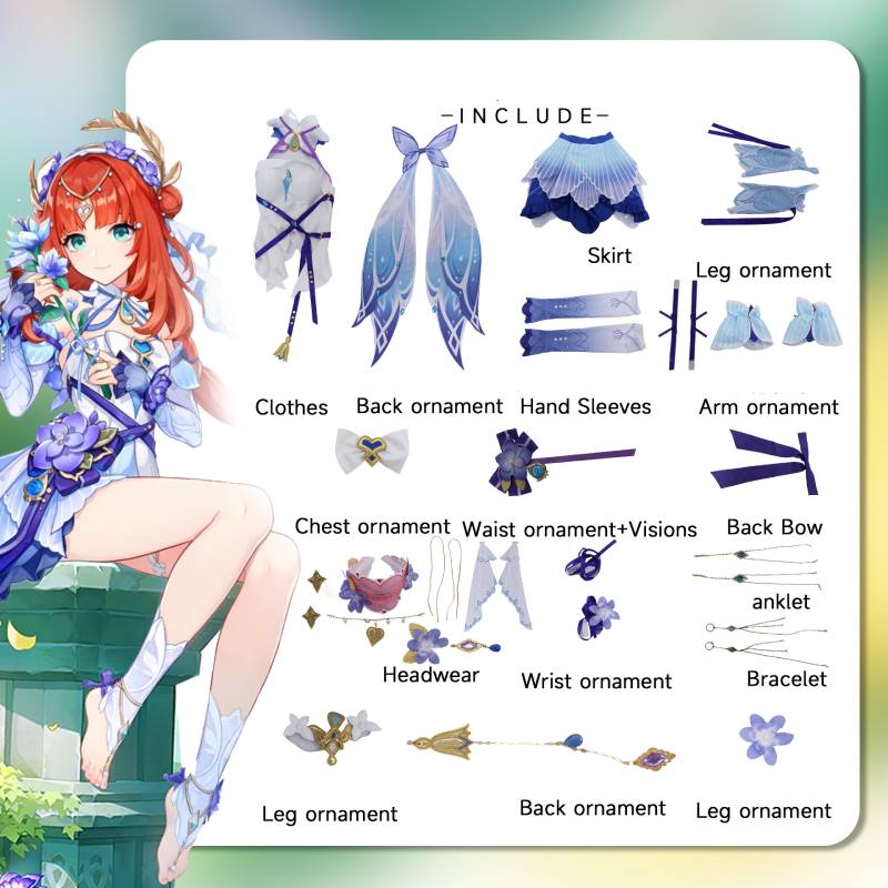 Nilou Impact Genshin Cosplay Costume Cartoon Game Role Play Party Halloween