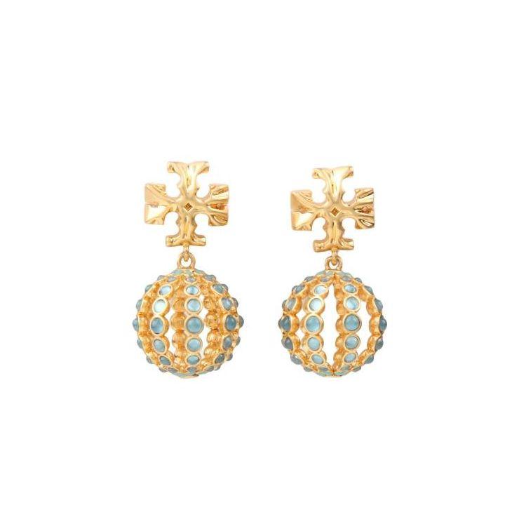 Tory Burch Trendy Hollow Earrings Women accessories Gold 143737-400 Gold,F