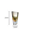Minimalism Amber Color Glass Vase Hydroponics Flower Pots Desk Decoration Flower Arrangement Floral Vases Modern Home Decor