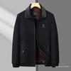 Men's Corduroy Velvet-Lined Jacket for Middle-Aged and Elderly - Autumn/Winter Warmth