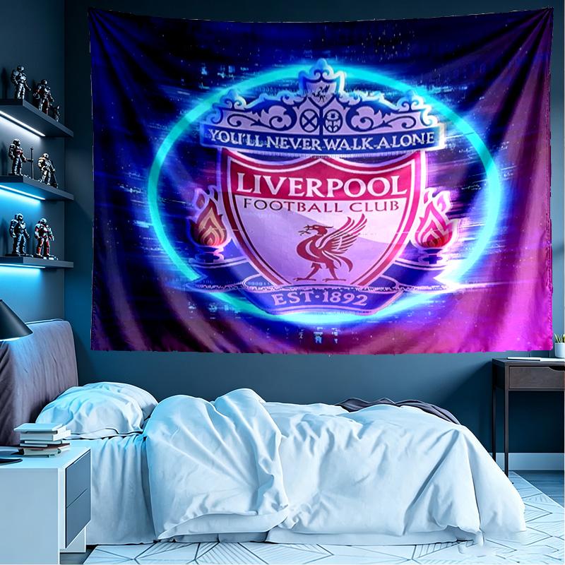 Liverpool F.C Print Tapestry, Lightweight Wall Hanging, for Bedroom, Dorm, Living Room, Home Art Decor - Birthday Christmas Gift for Friends