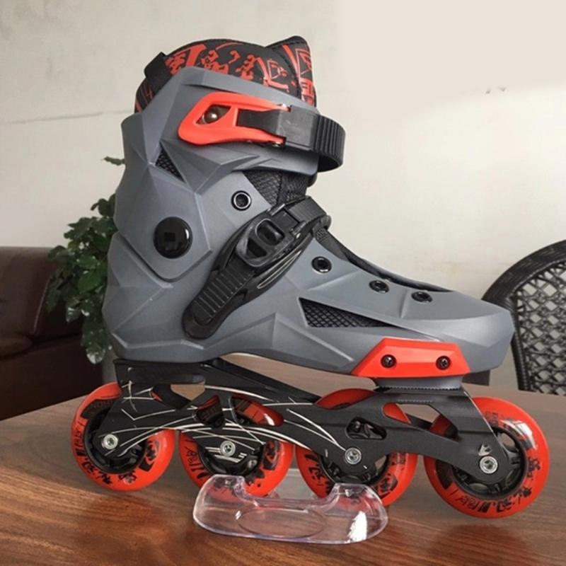 2PCS Roller Skate Holder High Transparency Plastic Construction Ice Skates Exhibition Rack for Home and Store Use