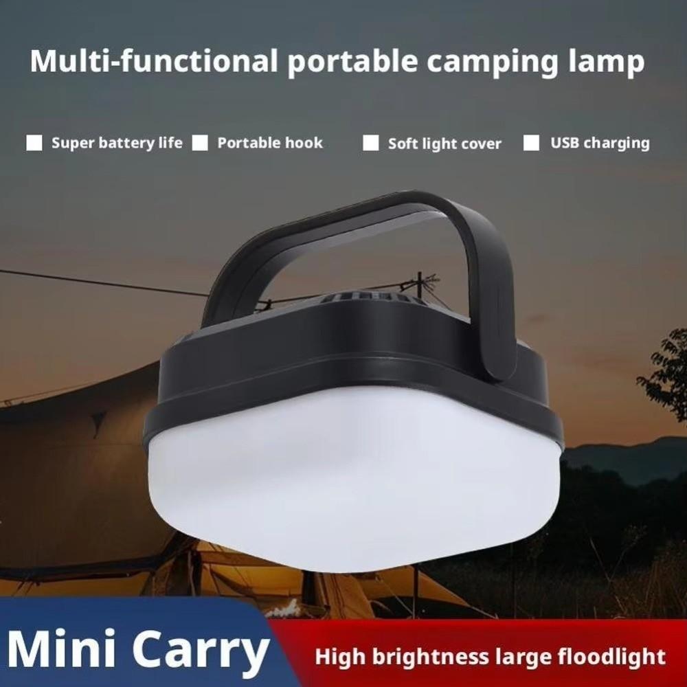 Mini Camping Lantern Adjustable Brightness Waterproof Tent Lamp Three Settings USB Rechargeable Emergency Lighting Lamp Outdoor