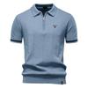 Gant 2025 Spring/Summer Embroidered New Men's Business Casual Woolen Polo Shirt, Flip Collar Knitted Polo Shirt, Short Sleeve