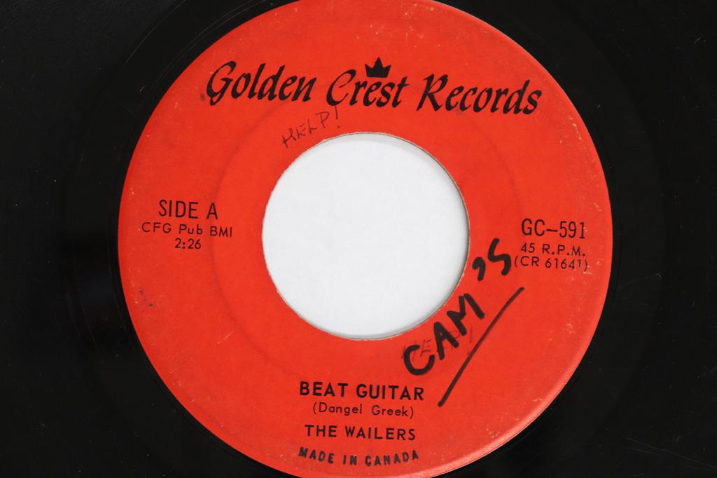 7inch Record WAILERS - Beat Guitar / Mau Mau GC591 GOLDEN CREST 1964 Canada Rock Used