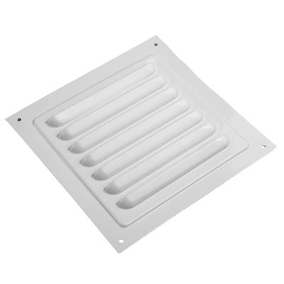 1 PIÈCE 250/300MM Grille d'aération en métal blanc à persiennes Couvercle de grille d'aération carrée Couvercle avec moustiquaire pour couvrir les ouvertures murales/de plafond