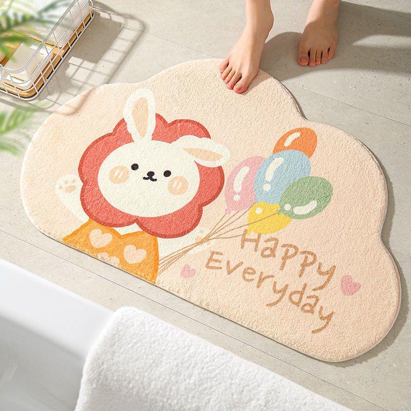 Luxurious Polyester Fiber Bathroom Mat With Non-slip Design And High Absorbency