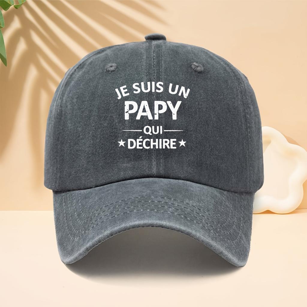 Baseball Cap Trendy Old Denim Peaked Trucker Hat