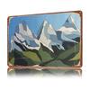 Three Sisters Alberta Personalized D Textured Metal Poster Wall Art Tinplate Sign for Office Decor Room Article Decoration Home