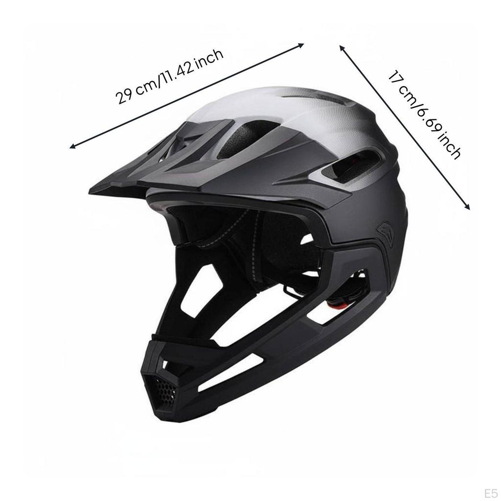 Full Cover Mountain Bike Helmet Rough Terrain Riding Detachable Chin Guard Impact Protection