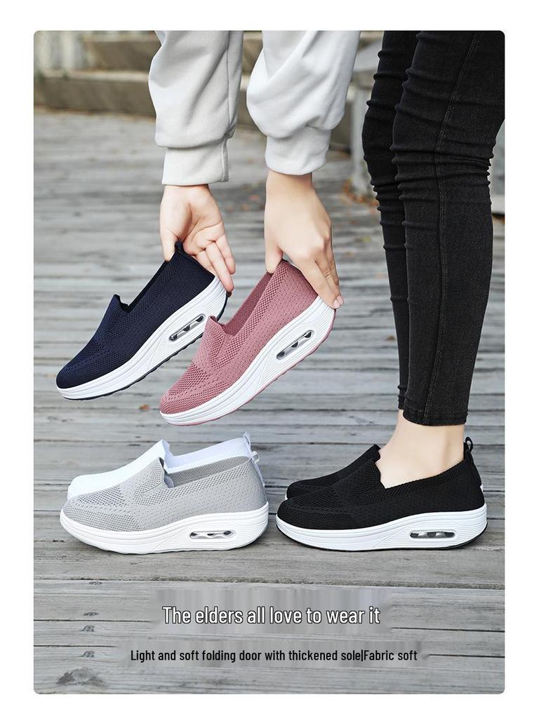 Changfeng Women's Summer Rocking Shoes - Thick Sole, Plus Size, Casual & Comfort Shoes